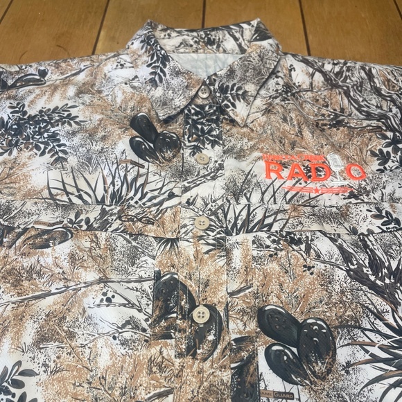 Game Guard Camouflage Button Down Shirt Vented Long Sleeve EXCELLENT CONDITION - Picture 4 of 15